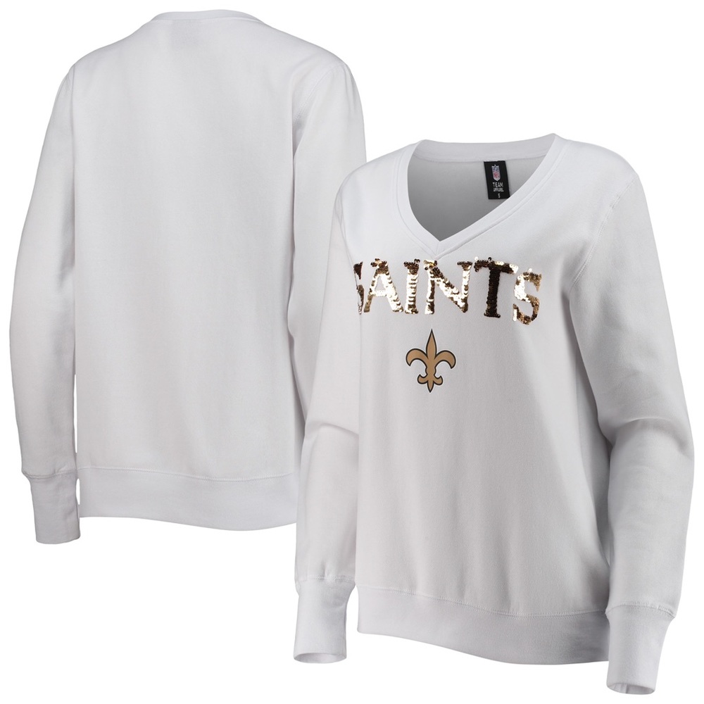 Sequined New Orleans Saints Sweatshirt